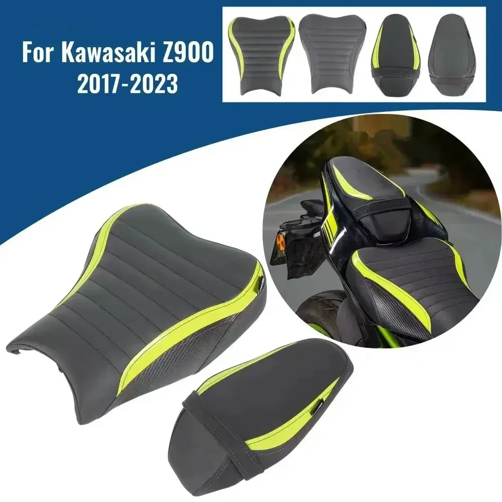 

For Kawasaki Z900 Z900SE 2017-2023 Motorcycle Front Rider Rear Passenger Solo Seat Cowl Cushion Pad Synthetic Leather