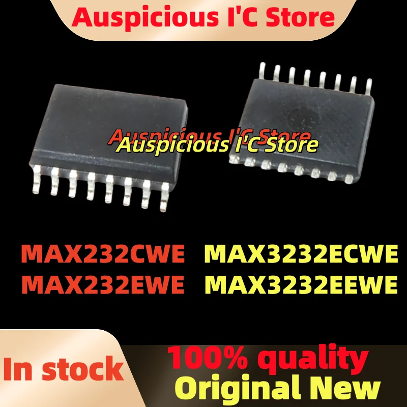 

(10pcs) 100%New MAX232CWE MAX232 MAX232EWE MAX3232ECWE MAX3232EEWE sop-16