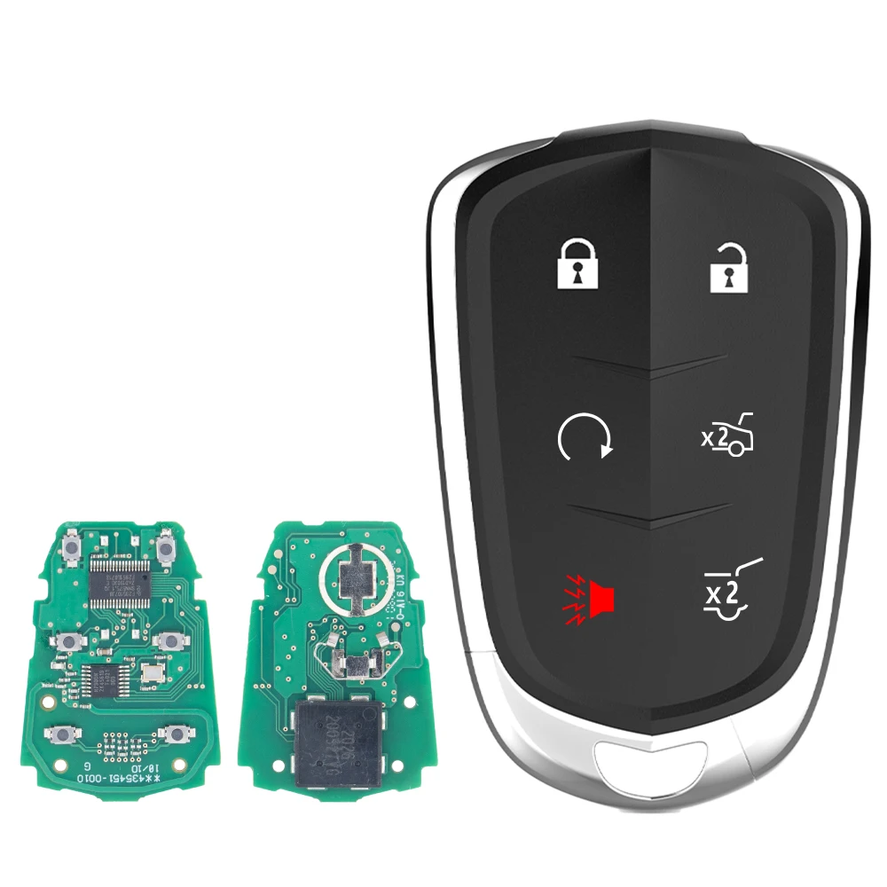 dahai car key 315/433Mhz ID46 Smart Remote Key Fob for Cadillac ESCALADE /ESCALADE ESV 2015-2019 XTS CTS CT6 ATS HYQ2EB HYQ2AB