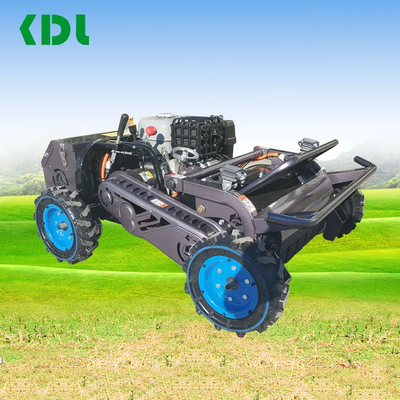 

Durable Four-Wheel Drive One-Blade Gasoline Lawn Mower Remote Control for Orchard Nursery Field Shredding Farm Machines