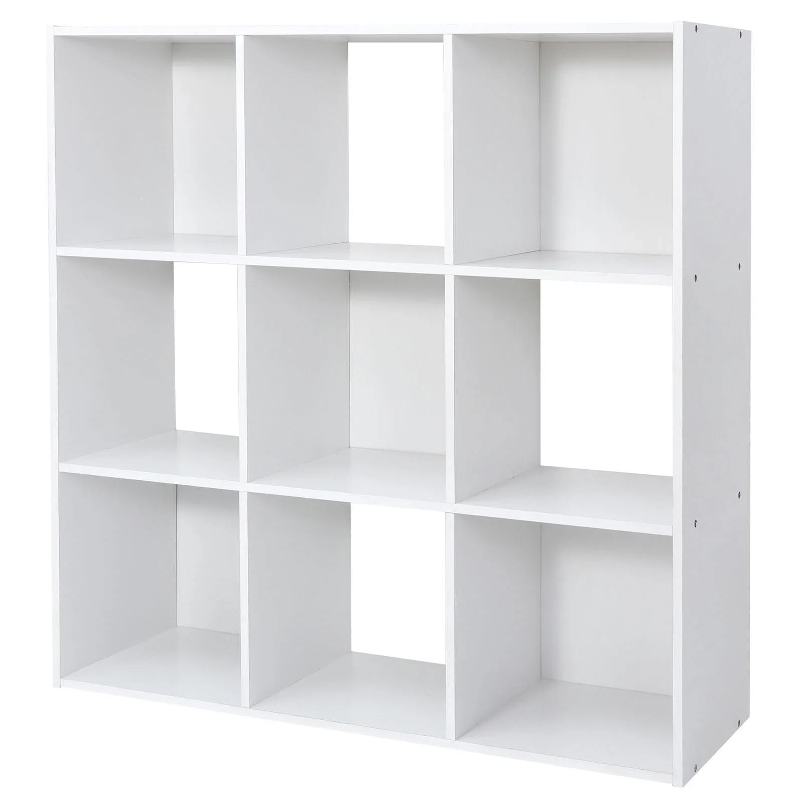 

9 Cube Storage Organizer Wooden Bookshelf Display W/5 Removable Back Panel White United States