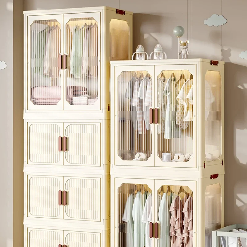 Baby Bedroom Children Wardrobes Plastic Organizer Clothes Children Wardrobes Shelves Placard Enfant Home Furniture for MR50CW