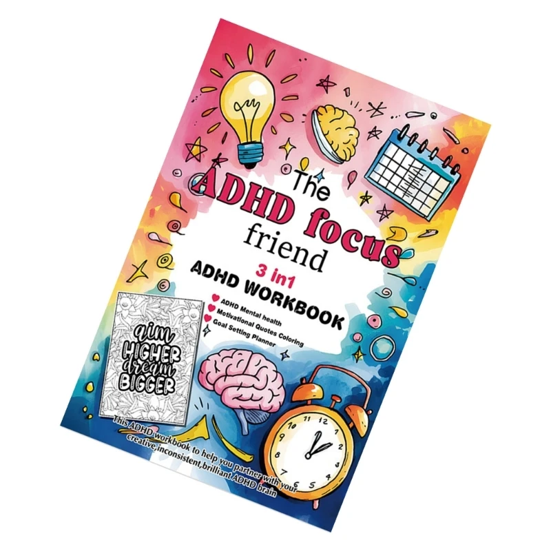 Planner Planner 3 في مصنف واحد مع صفحات التلوين 8.26x5.51inch