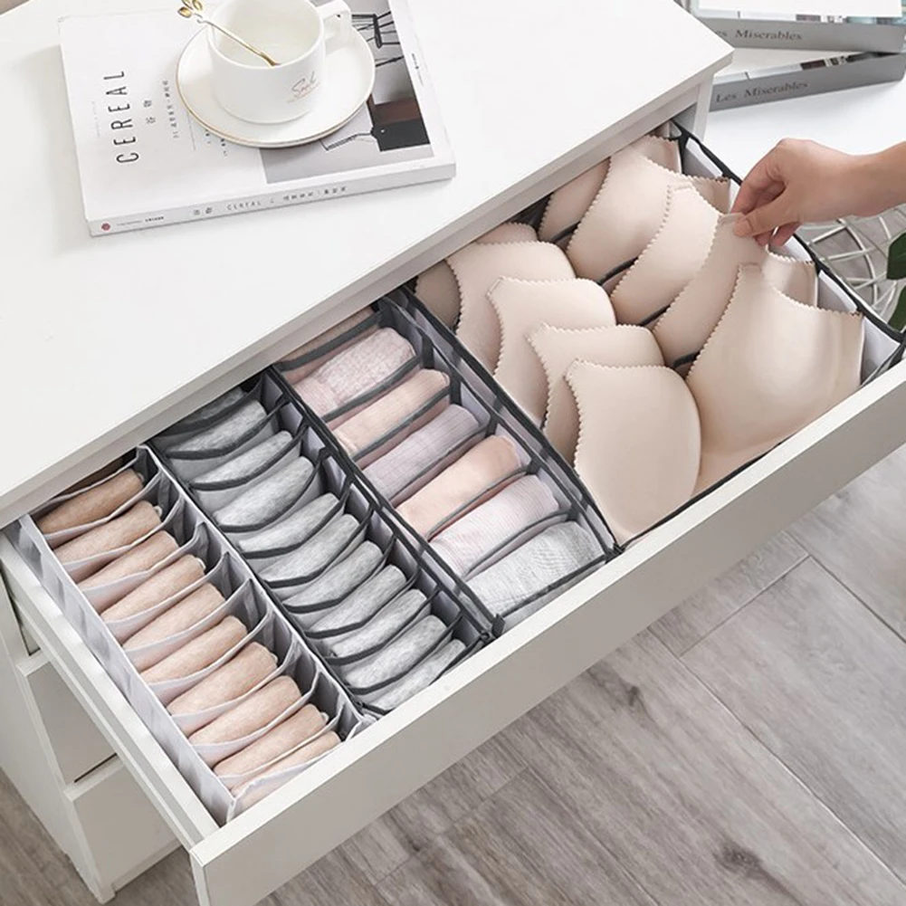 Underwear Bra Organizer Storage Box Panties Socks Storage Boxes Wardrobe Clothes Organizer Drawers Separator Boxes