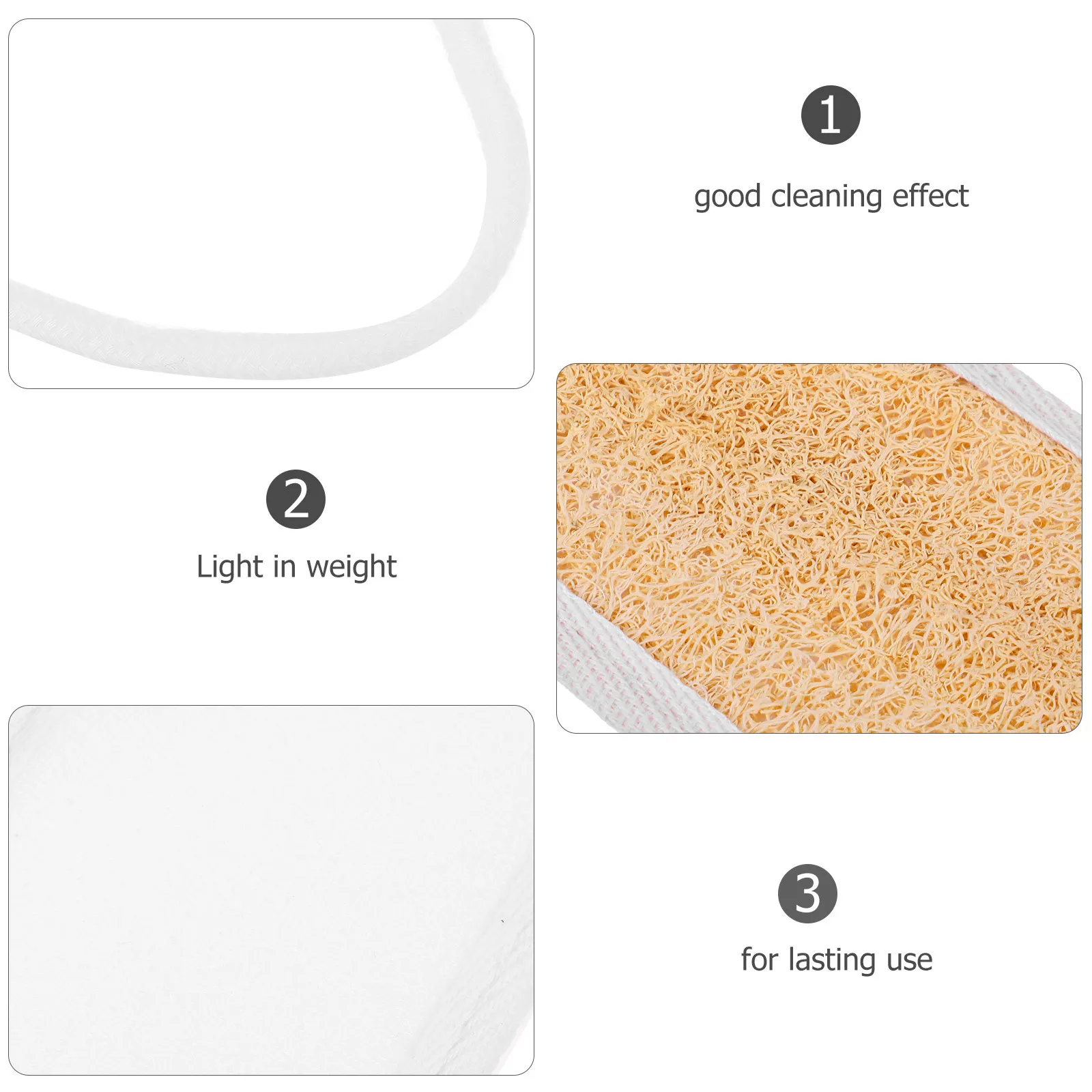 

Exfoliating Washcloth Loofah Shower Towel Back Scrubber Bathing Body Scrubber Reusable Lightweight Travel Camping Sauna