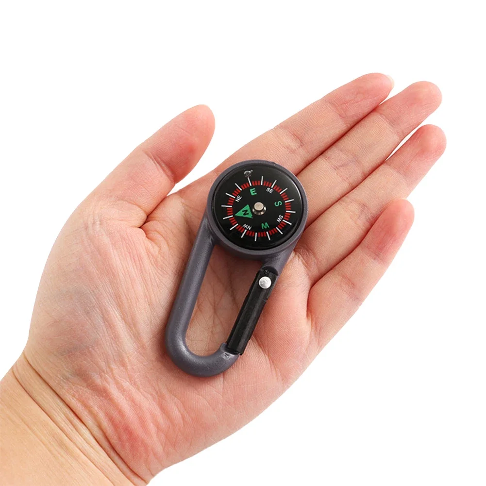 مختلط اللون في الهواء الطلق التخييم المشي لمسافات طويلة التكتيكية بقاء البوصلة الصغيرة حلقة تسلق لعبة أطفال البوصلة هدية صغيرة