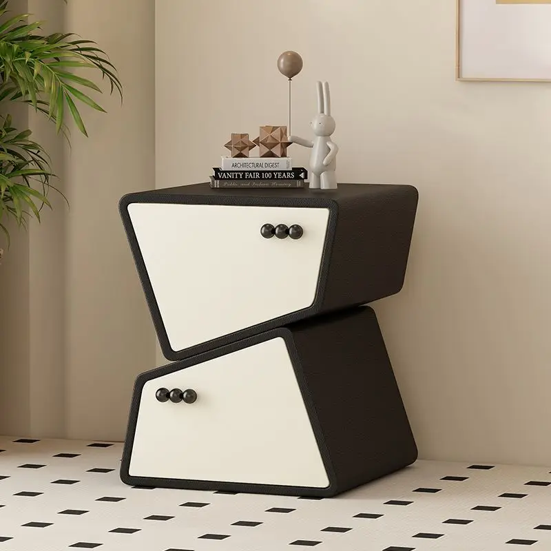 Modern Nightstand - Minimalist Solid Wood Bedside Table