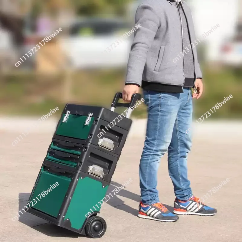 Three-layer Separate Portable Multi-function Trolley Portable Hardware Combination Tool Cart 3 Colors Optional ABS+ Iron NEW