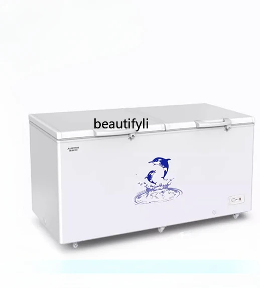 

Large capacity household freezer commercial refrigeration freezing horizontal freezer supermarket freezing