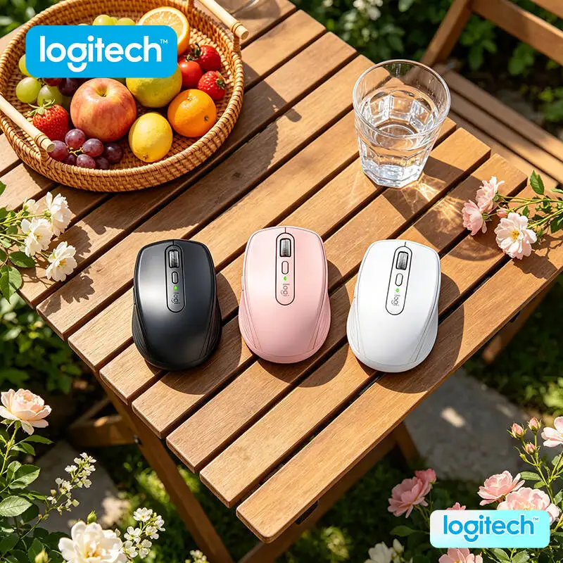 Logitech MX Anywhere 3S Portable Mouse - 8K DPI, Hyper-Scroll, Silent Click, Office-Friendly Build for Dorm Use