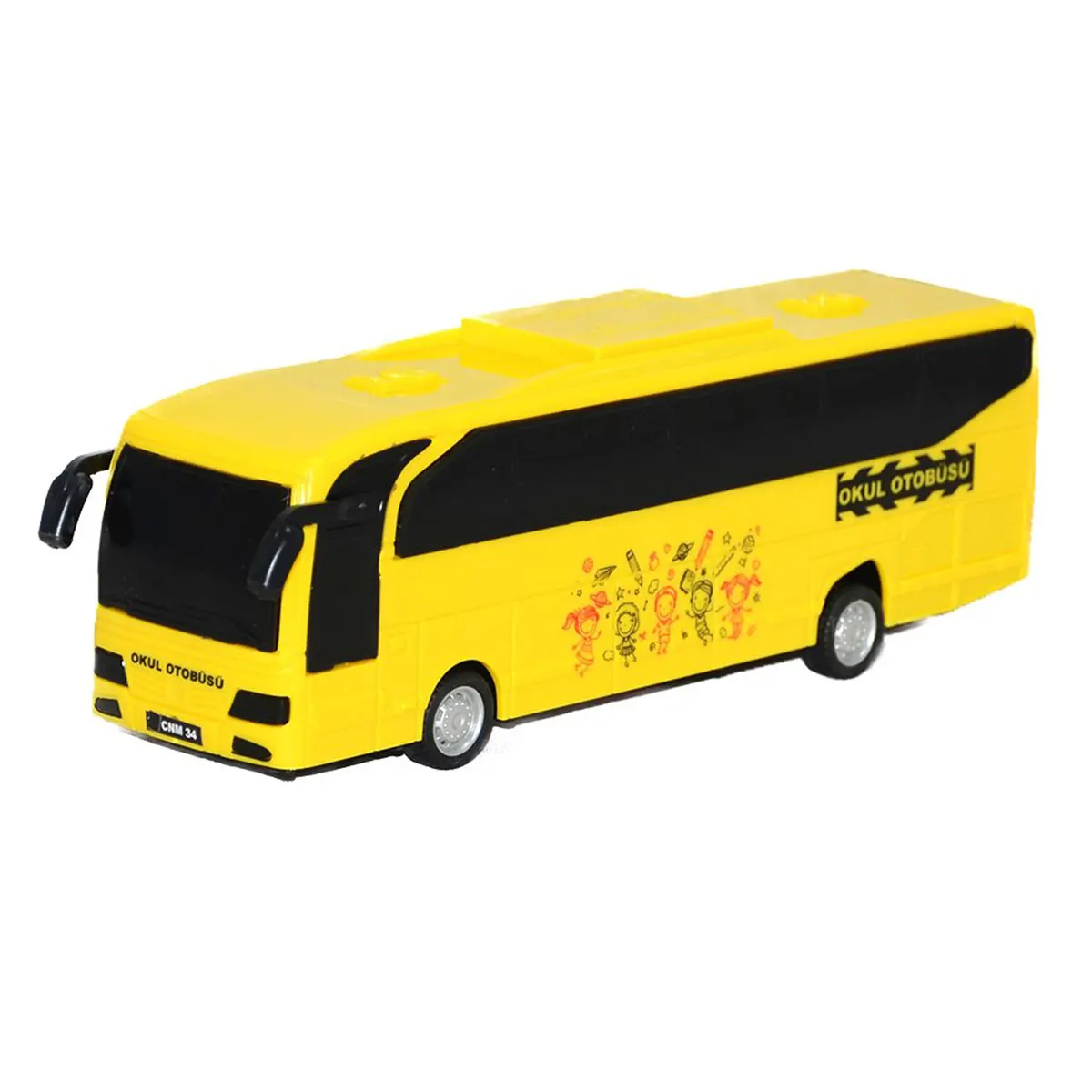 Display sliding school bus