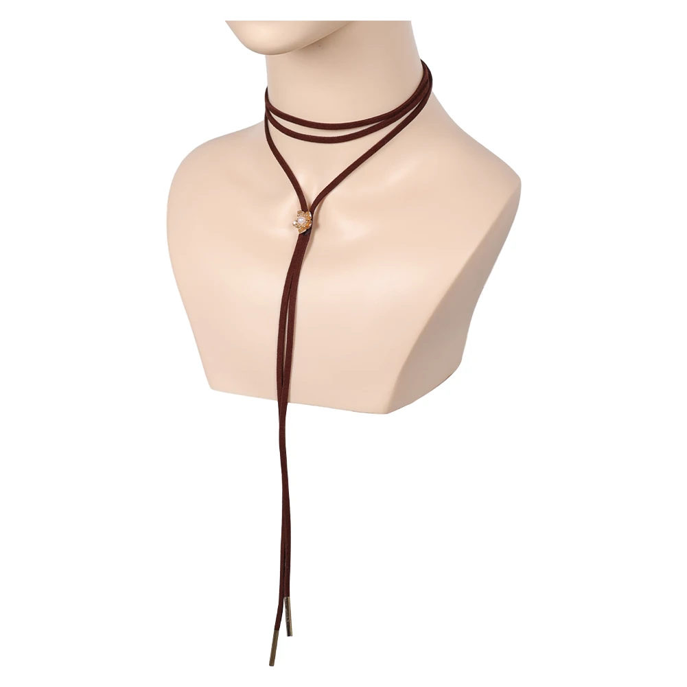 Fancy FF7 Aerith Cosplay Necklace For Women Game Final Disguise Fantasy Accessories Neck Woman Halloween Carnival Party Prop