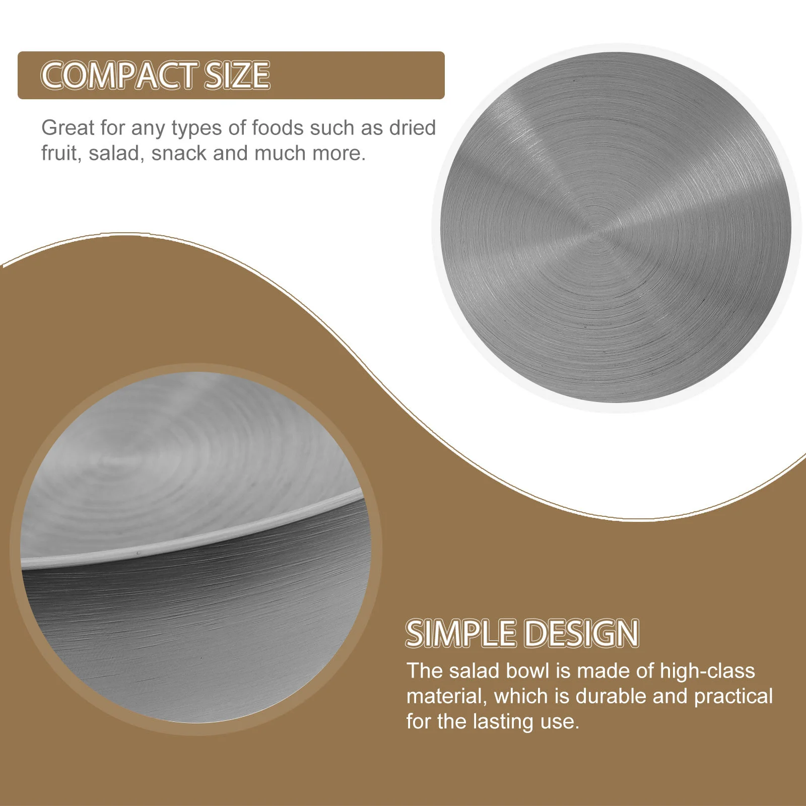 

Multi-Function Stainless Steel Noodle Bowl Daily Use Salad Supply Kitchen Accessories Home Restaurant Hotel