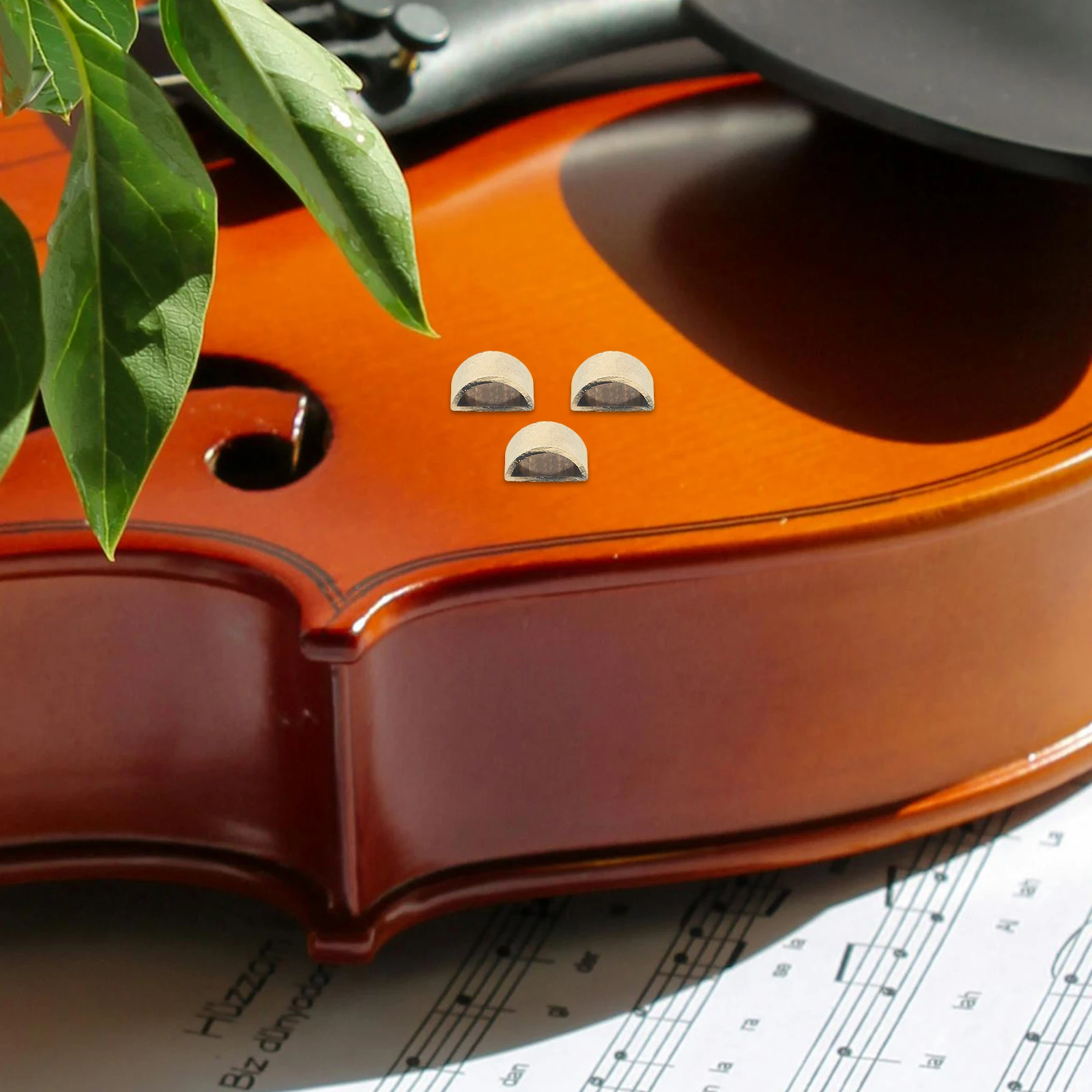 

3 Pcs Violin Tail Library Screws Accessories Bow Grip Straightener Semicircle End Part Hanger for Wall Copper