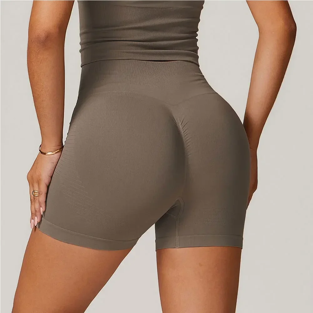 

Seamless Yoga Shorts Women High Waist Workout Shorts Fitness Yoga Lift Butt Fitness Ladies Yoga Gym Running Short Pants Tights