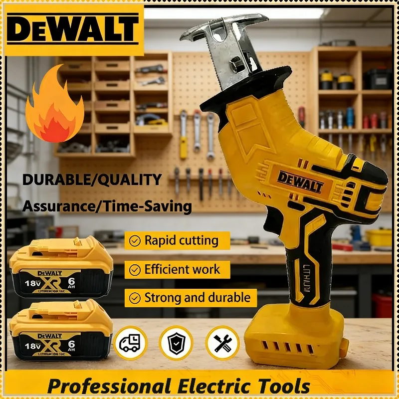 

Dewalt Cordless Reciprocating Saw 2800RPM 20V Brushless Electric Saw Multifunctional Metal Wood Pipe Cutting Saw Power Tool