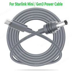 Type C to DC Power Cable For Starlink Mini Gen3 Portable Charging Cord Outdoors Power Bank USB-C Input to DC Cable for Starlink