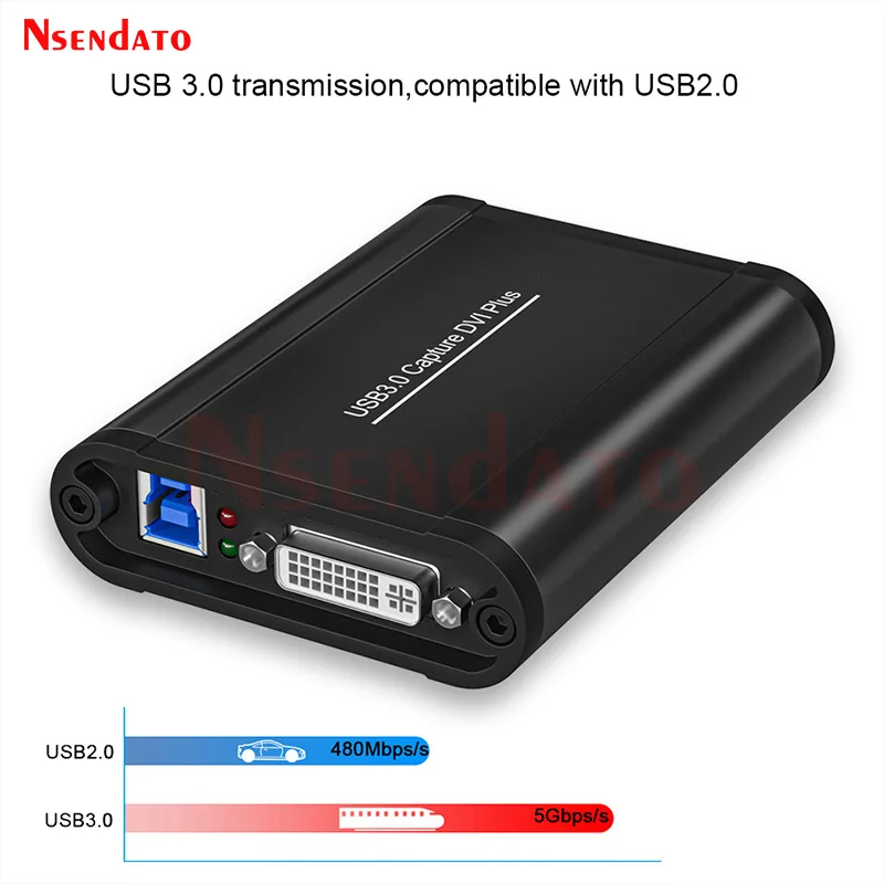 

1080p 60FPS SDI HDMI DVI VGA YPbPr CVBS USB3.0 Video Game Capture Grabber Card Box Without Driver For live Streaming PC TV