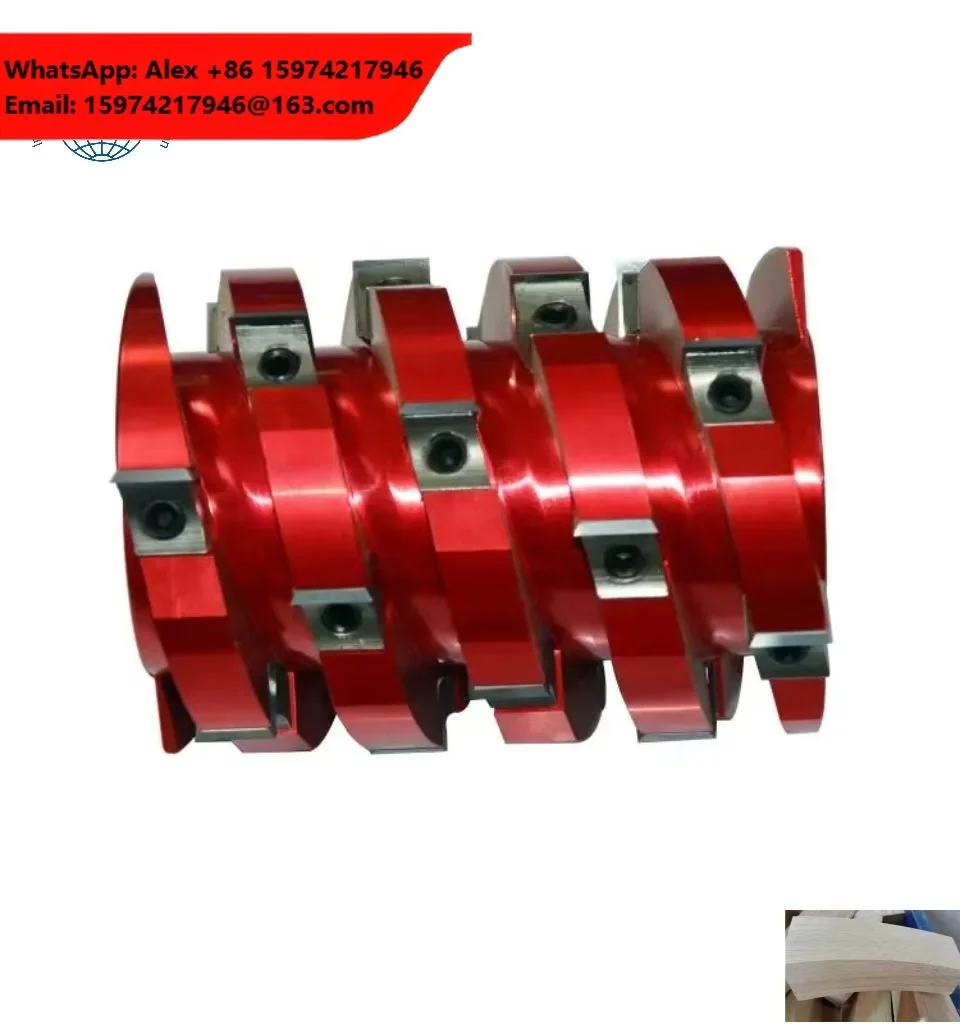 Construction Good Cutting Effect Helical Spiral Cutter Head Replaceable Knives Light Heavy Duty Planer Blades For Wood Cutting