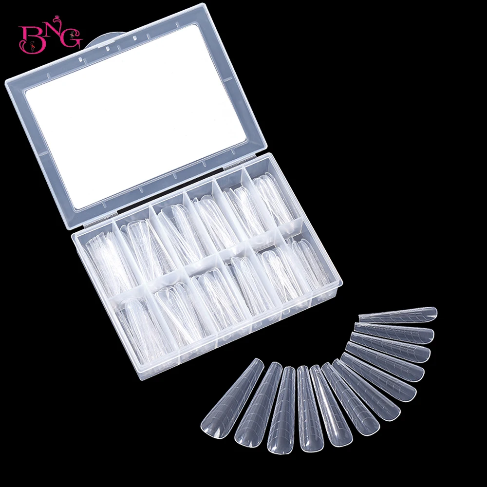 120Pcs Dual Forms Full Cover Nail Tips Upper Arched Extension Mold Acrylic Top Form for Nail Poly UV Gel Quick Building