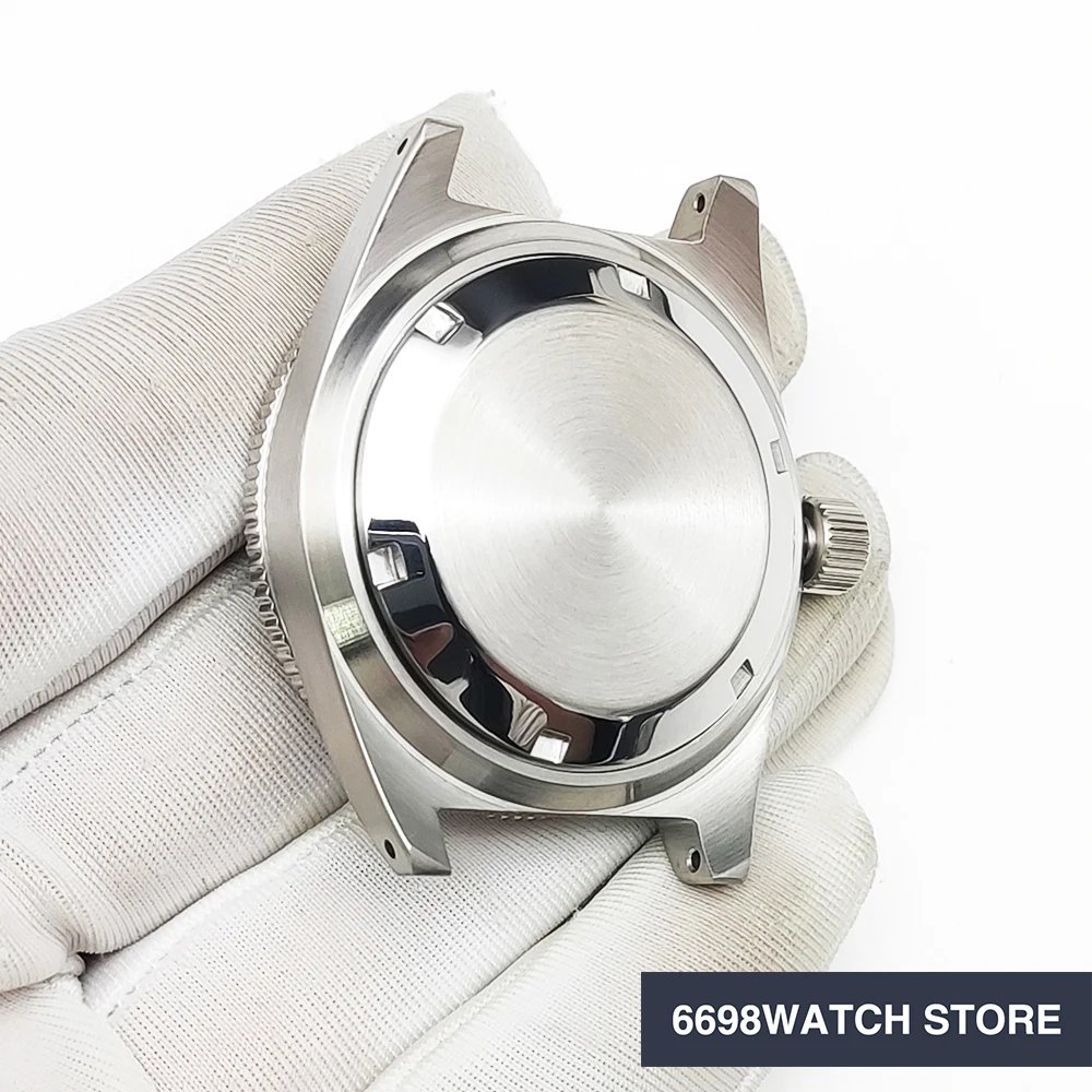 Water Resistant Case 40mm Screw Lock High Quality Stainless Steel Case Sapphire Crystal Fit Japan nh35 nh36 Movement image 5
