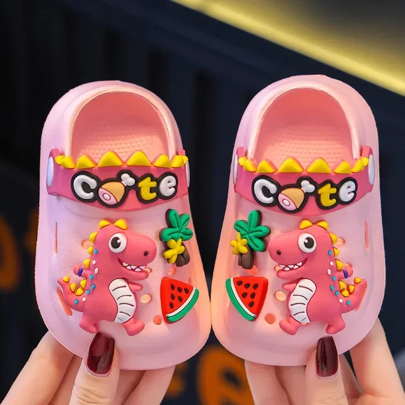 New Summer Sandals Children\'s EVA Slippers Baby Girls Shoes Non-Slip Cartoon Cute Infant Boys Garden Beach Sandals Shoes Kids