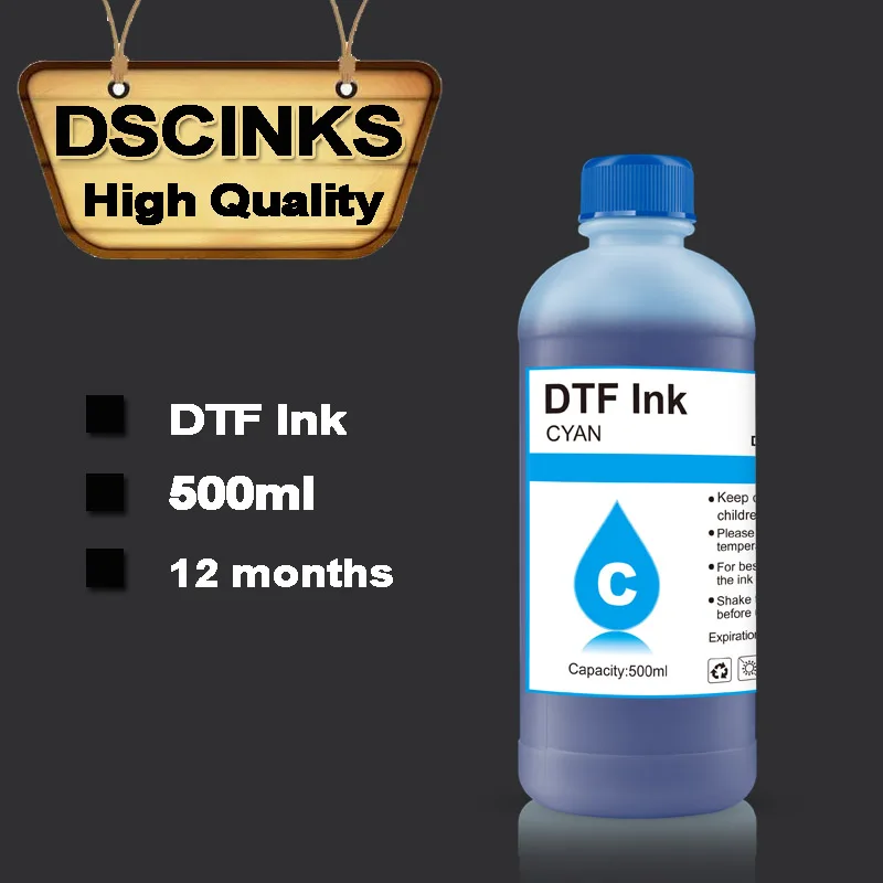 500ML ECO DTF ink for direct transfer film for PET film L1800 L805 1390  &  I3200 4880 4800 DX5 large format DTF I3200 printer