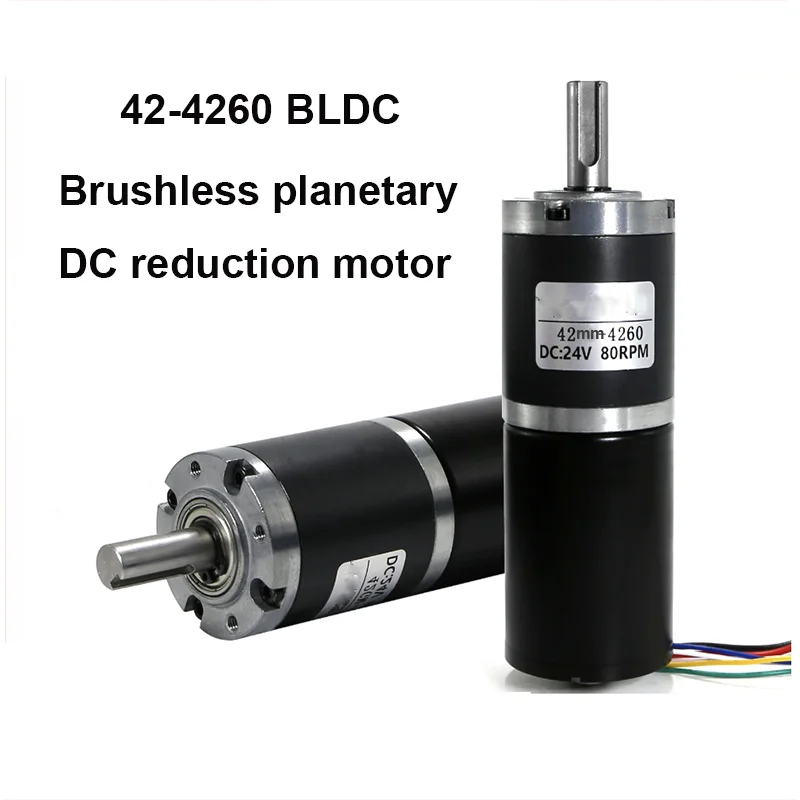 12V 24V 42mm 4260 155KG Planetary Gear BLDC Brushless DC Reduction Motor Large Torque Low Speed long life Low Noise 7-1351rpm