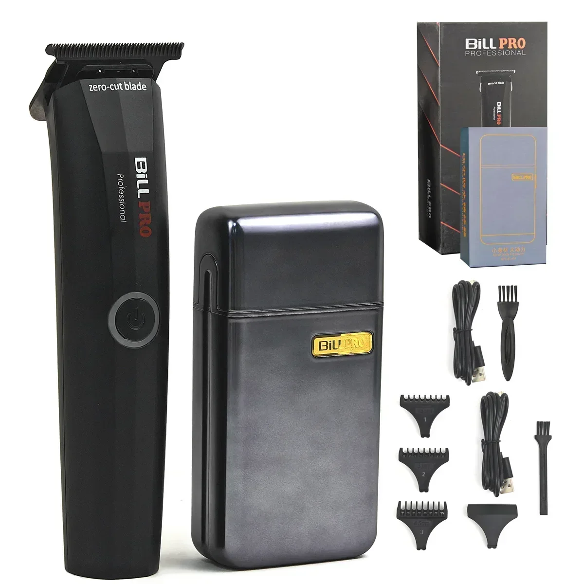 BiLLPRO BL931 BL450 7500RPM 8000RPM DLC CERAMIC Blade Professional Hair Trimmer Shaver Engraving Barbershop Zero Cut Blade Men's