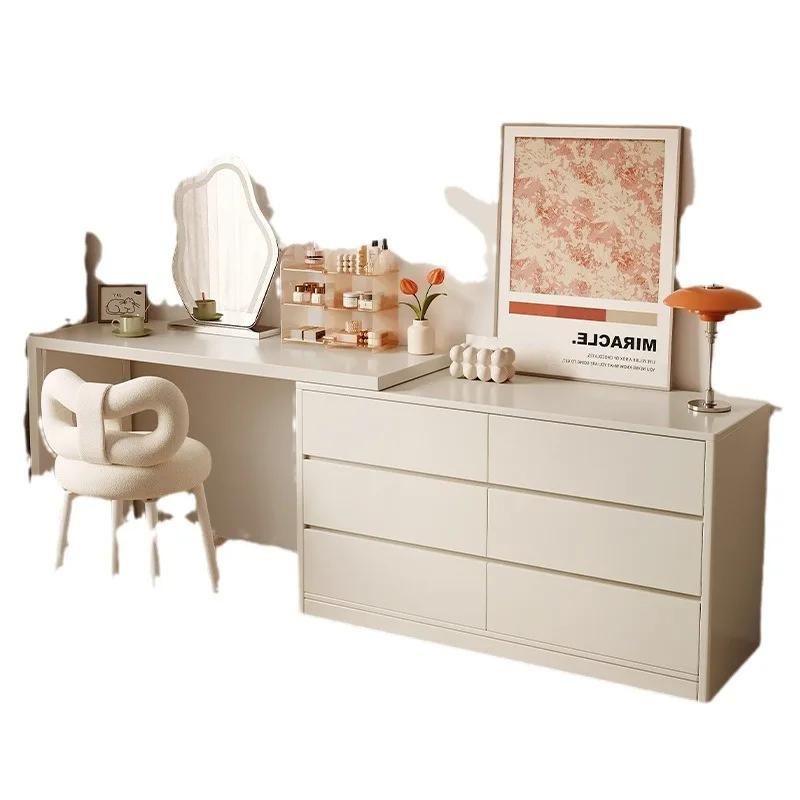 

Dresser, chest, integrated bedroom, simple modern desk