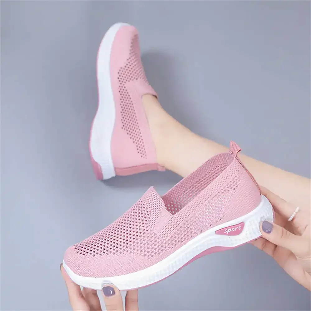 Thick Sole Light Spring Shoes Woman Flats For Adults Womans Sneakers Sport Low Prices Newest Shoose Excercise Kit Trendy