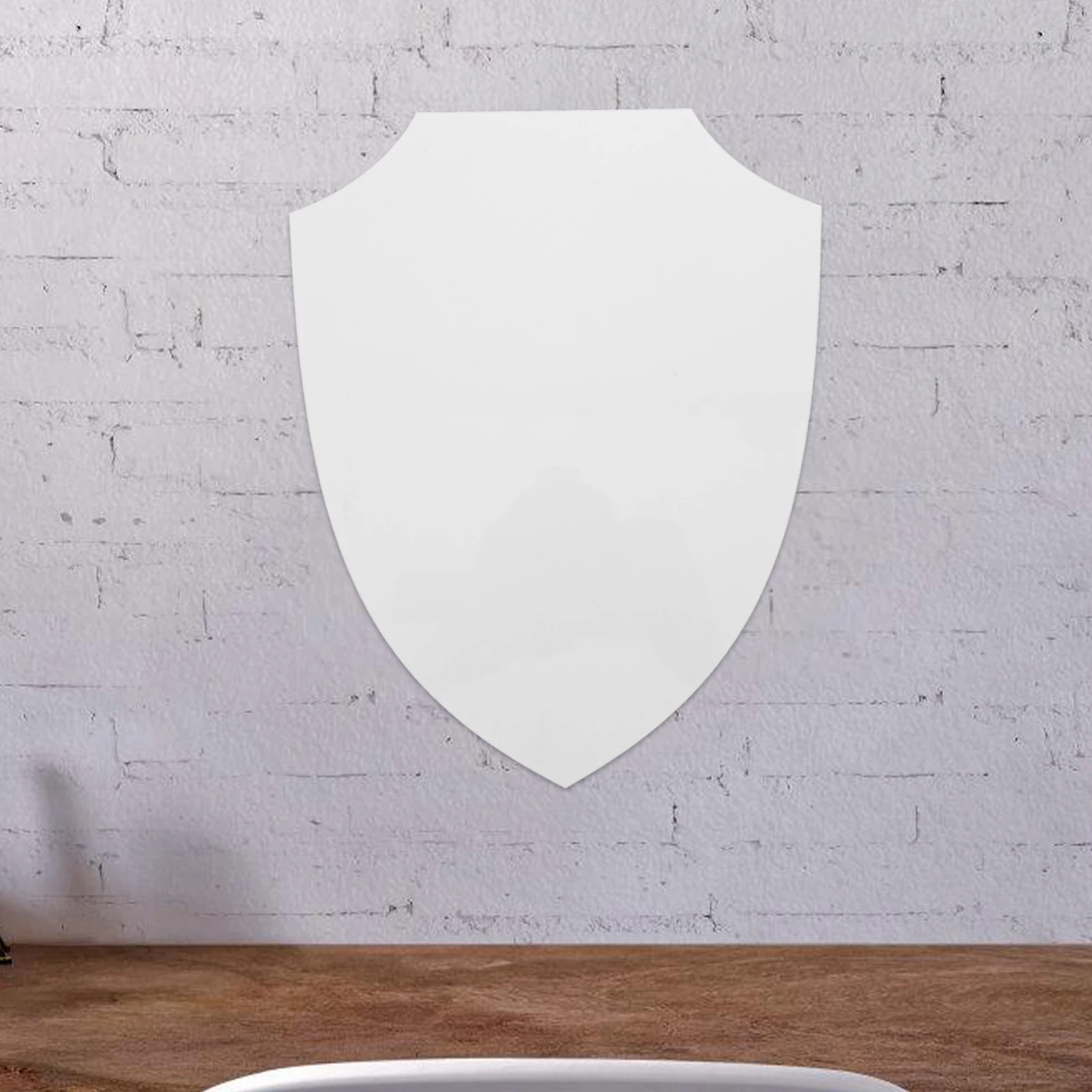 

2pcs Diy Sublimation Photo Frame Heat Transfer Blank Wood Plaque Unfinished Shield Shape Natural Wooden Sign For Crafts Decor