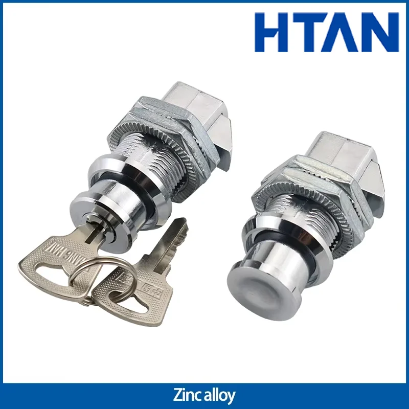 

Stamped Cylindrical Lock Core Zinc Alloy Industrial Electrical Control Cabinet Button Door Lock Anti-Collision Lock