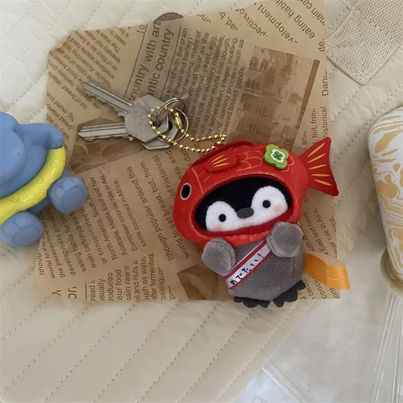 Porte-clés en peluche de canard créatif, équation mignonne, porte-clés PenEcolButter, dessin animé Kawaii, jouets pendentif pour sac