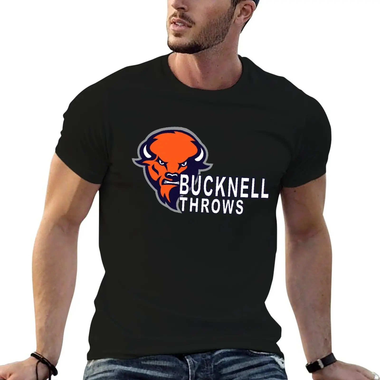 Bucknell Throws T-Shirt anime stuff kawaii clothes T-shirt men