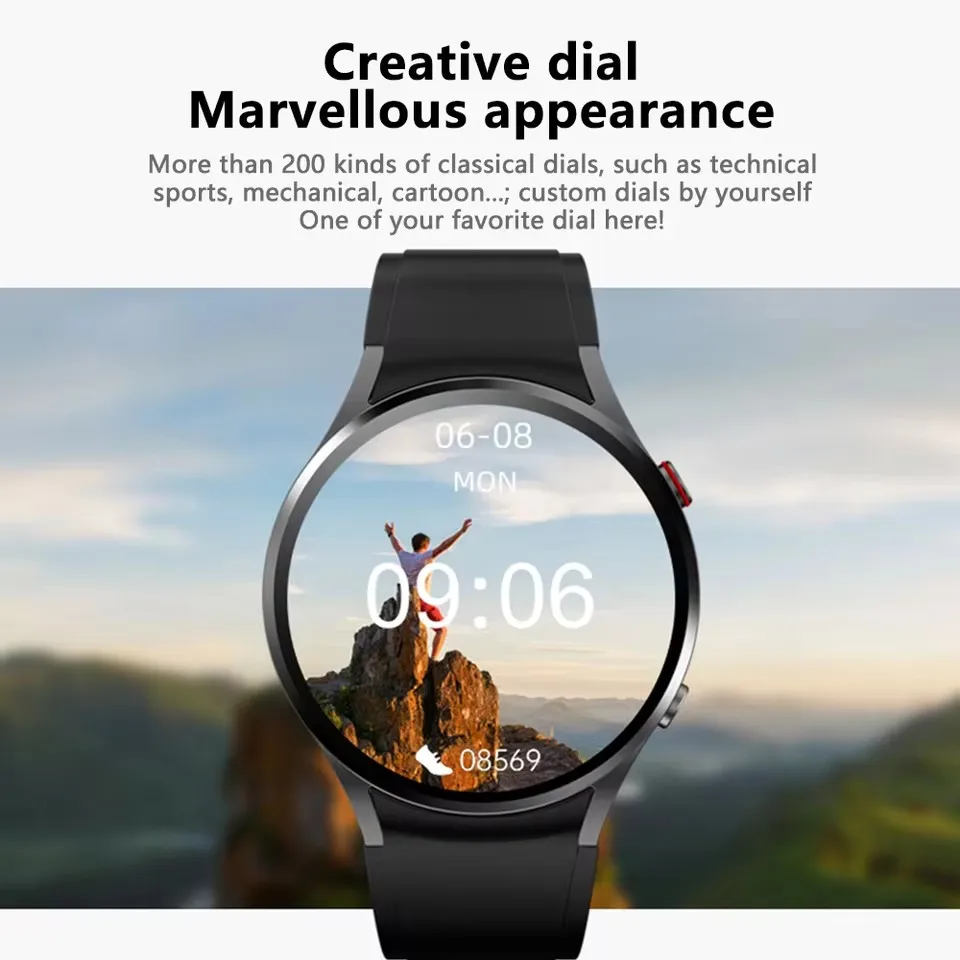 جديد الأصلي غالاكسي ساعة 4 الترا ساعة ذكية النساء HD AMOLED مكالمة صوتية لتحديد المواقع المقتفي الساعات الرياضية مخصص الهاتفي سوار السيدات #2
