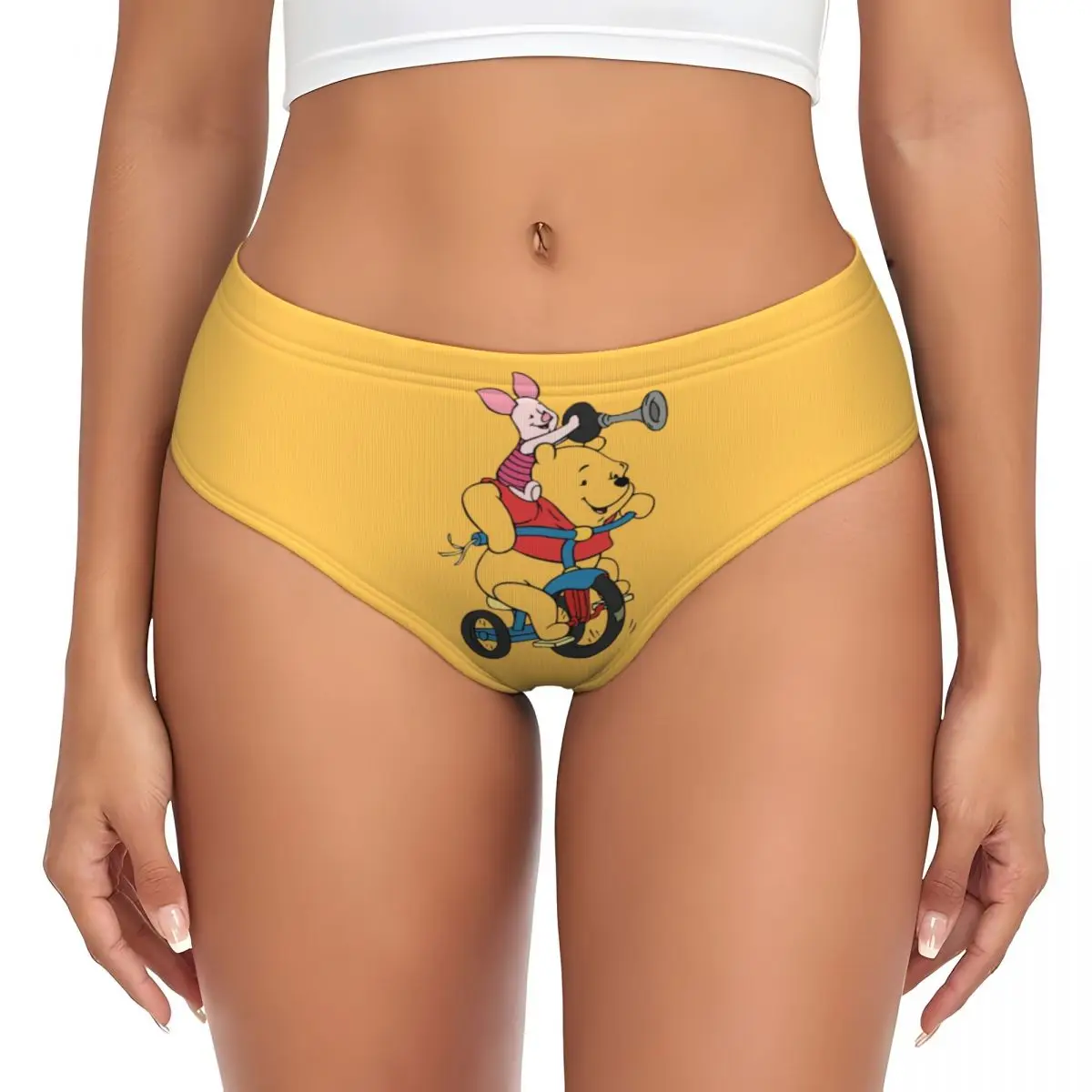 

Custom My FriendsTigger Pooh Film Brief Panties Womens Comfort Stretch Underwear