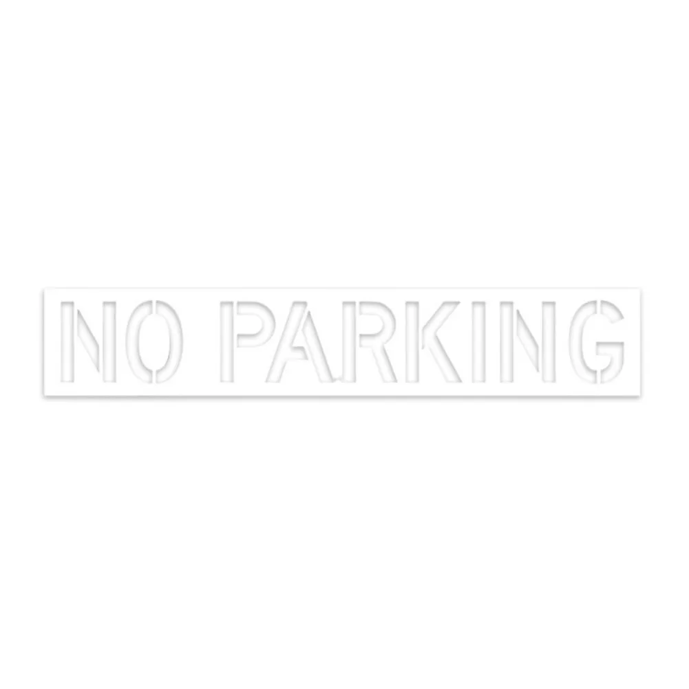 Reusable Silicone No Parking Stencil 12 Inch Large Foldable Template For Asphalt Concrete Curb Fire Lane Marking Sign Tool
