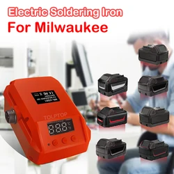 Wireless Electric Soldering Iron for Milwaukee 18VBattery with Stand Digital Temperature Adjustable Soldering Station DIY Repair