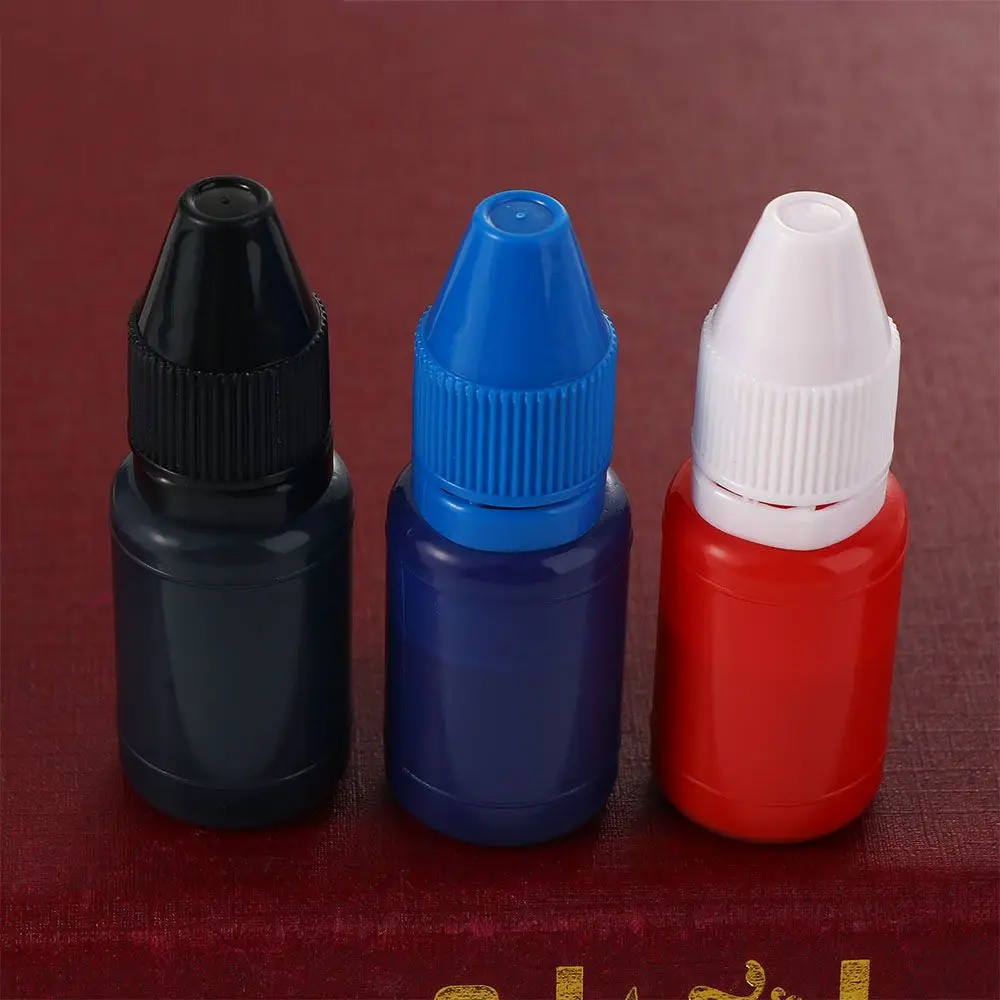 Tinta Flash Recarga para Papel de Madeira, Artesanato DIY, Selo Fotossensível, Azul, Vermelho Inkpad, 10ml, Óleo Selo