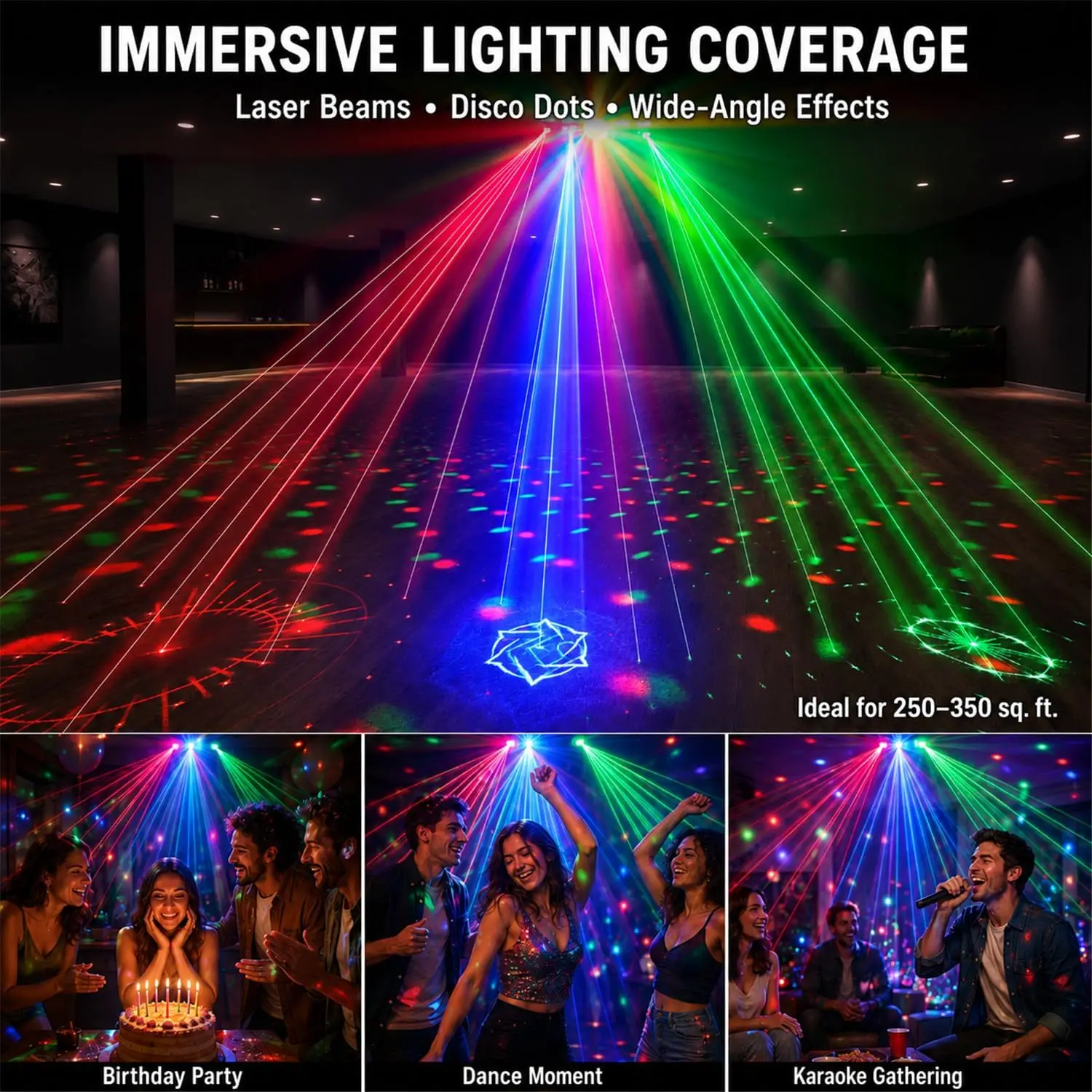 DJ Event Lighting Rgb Laser Ultraviolet Blacklight Disco Ball Dmx512