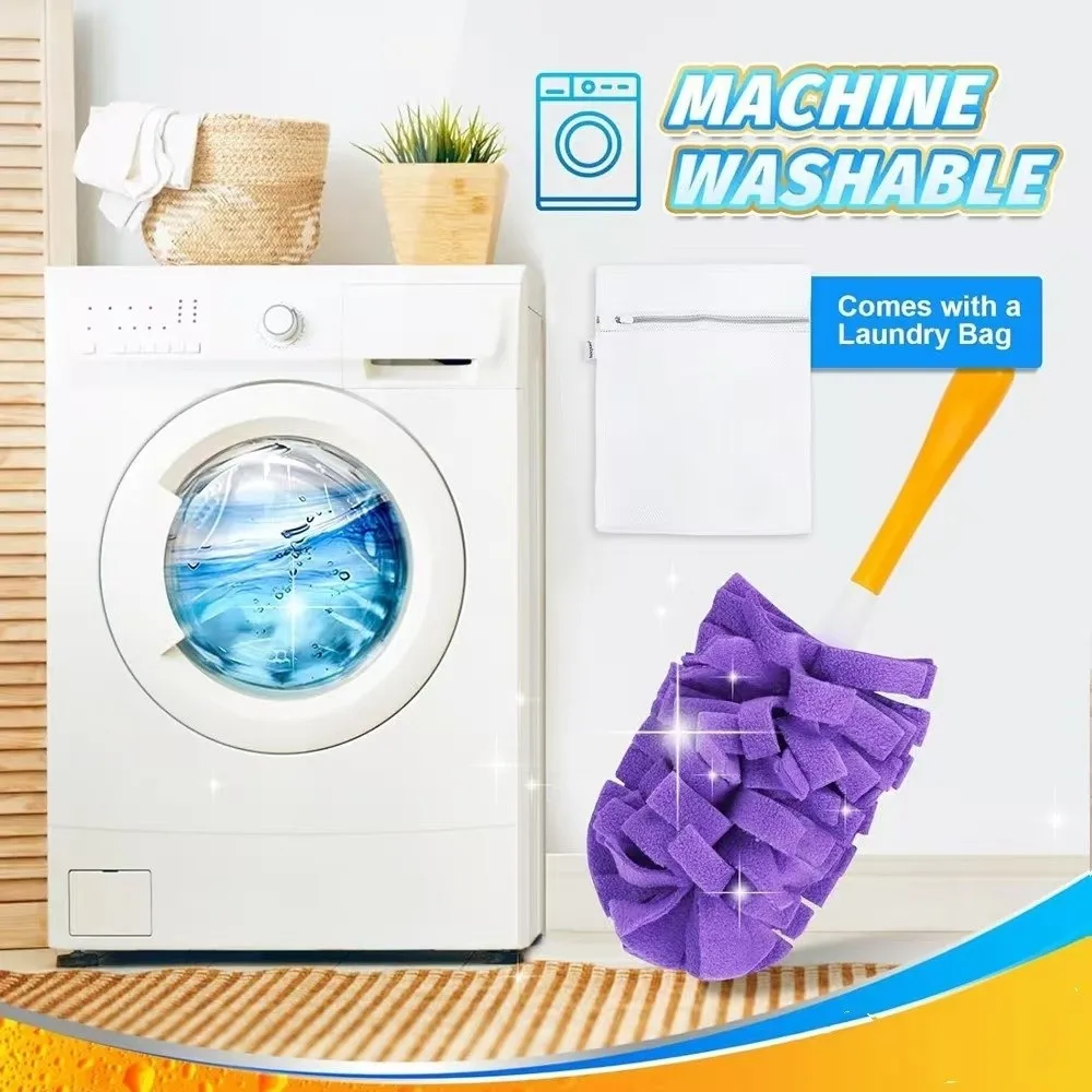 

Reusable Dust Removal Cloth Cover Washable Soft Hand Duster Heads Static Charge Duster Refills Ceiling Fans