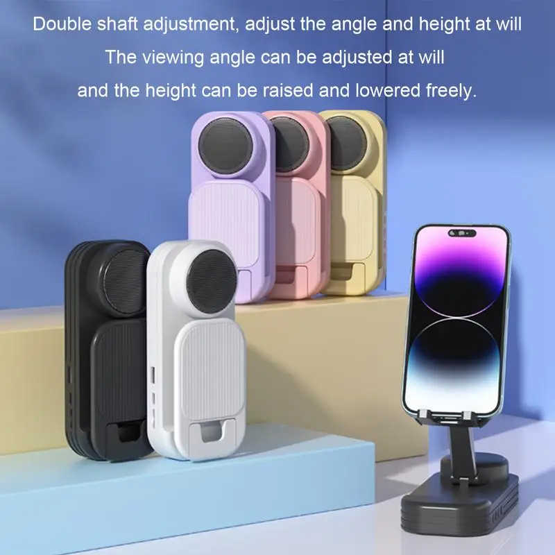 Cell Phone Stand With Wireless Speaker Phone Mount With Speaker 2 In 1 Phone Mount With Speaker Shower Phone Speaker