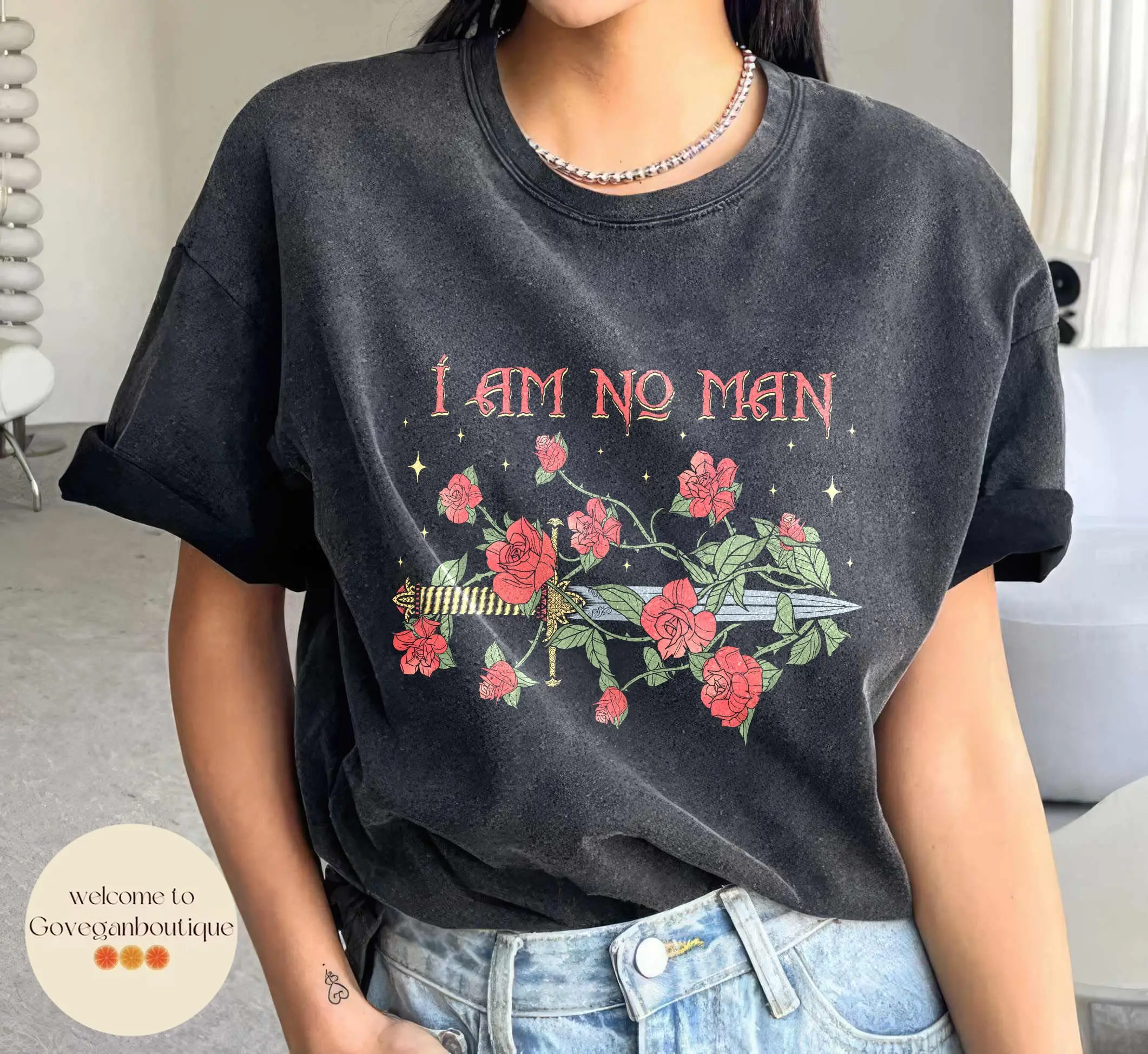I Am No Man Shirt, Fantasy Reader Shirt, Book Gift for Her, Bookish Gift, Bookish Gift for Her, Epic Fantasy Book, I Am No Man