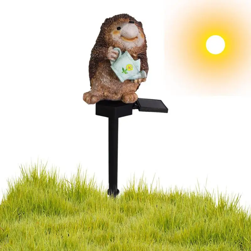 

Solar Garden Lights Stakes Decorative Stake Lights Garden Lamp Outdoor Lights Exquisite Hedgehog Ground Lamp Decorative Lights