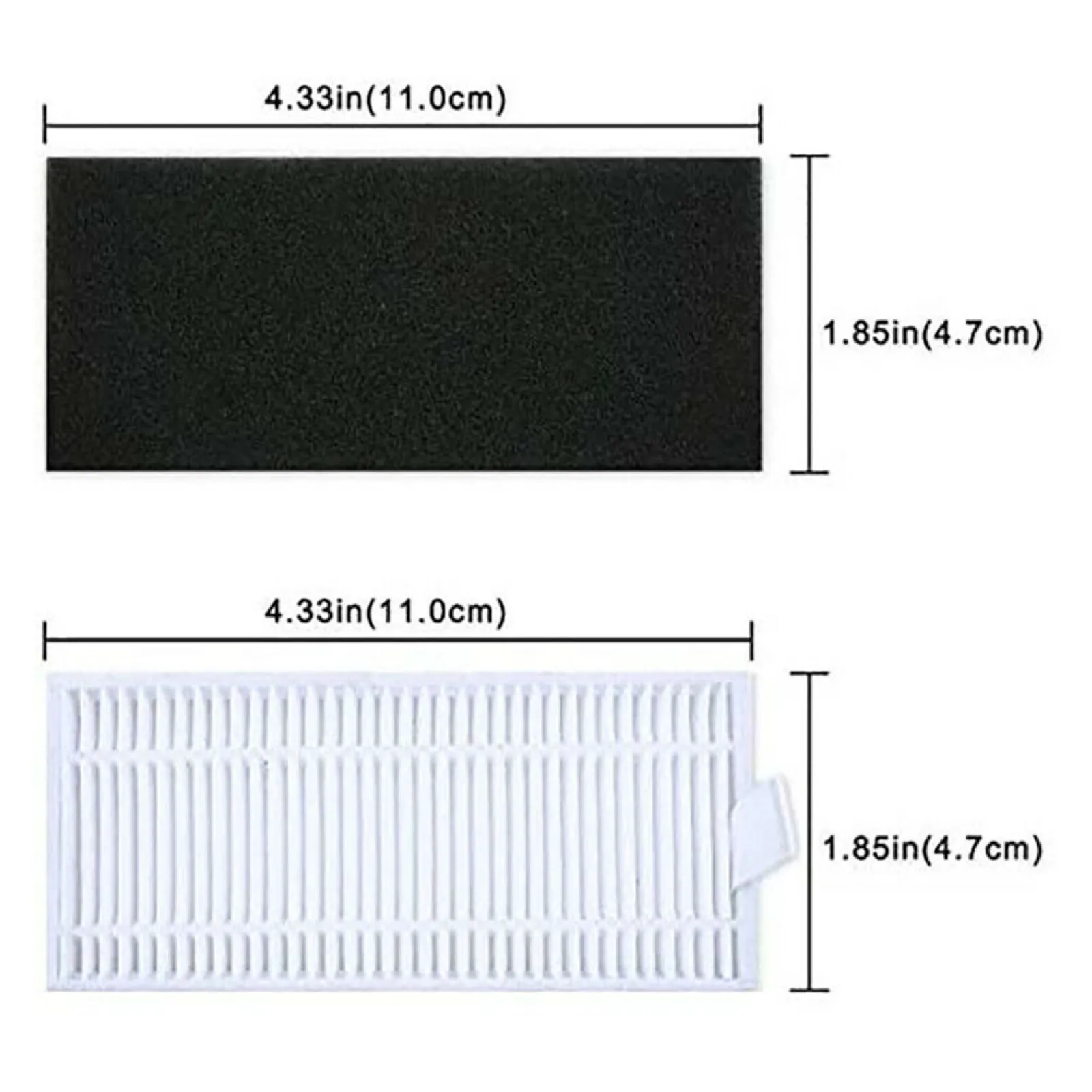 10Pack Square Filter Replacement for Eufy RoboVac 11S 30C 15 12 35C 12 15T 11S Plus Robot Vacuum Cleaner Parts kit