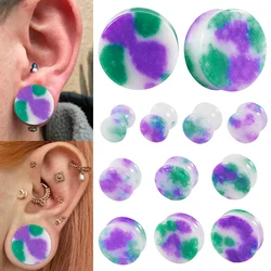 1PC Solid Stone Ear Plugs Gauges Earrings Women Men Flesh Tunnel Piercing Expander Ear Stretcher Jewelry 6mm-30mm