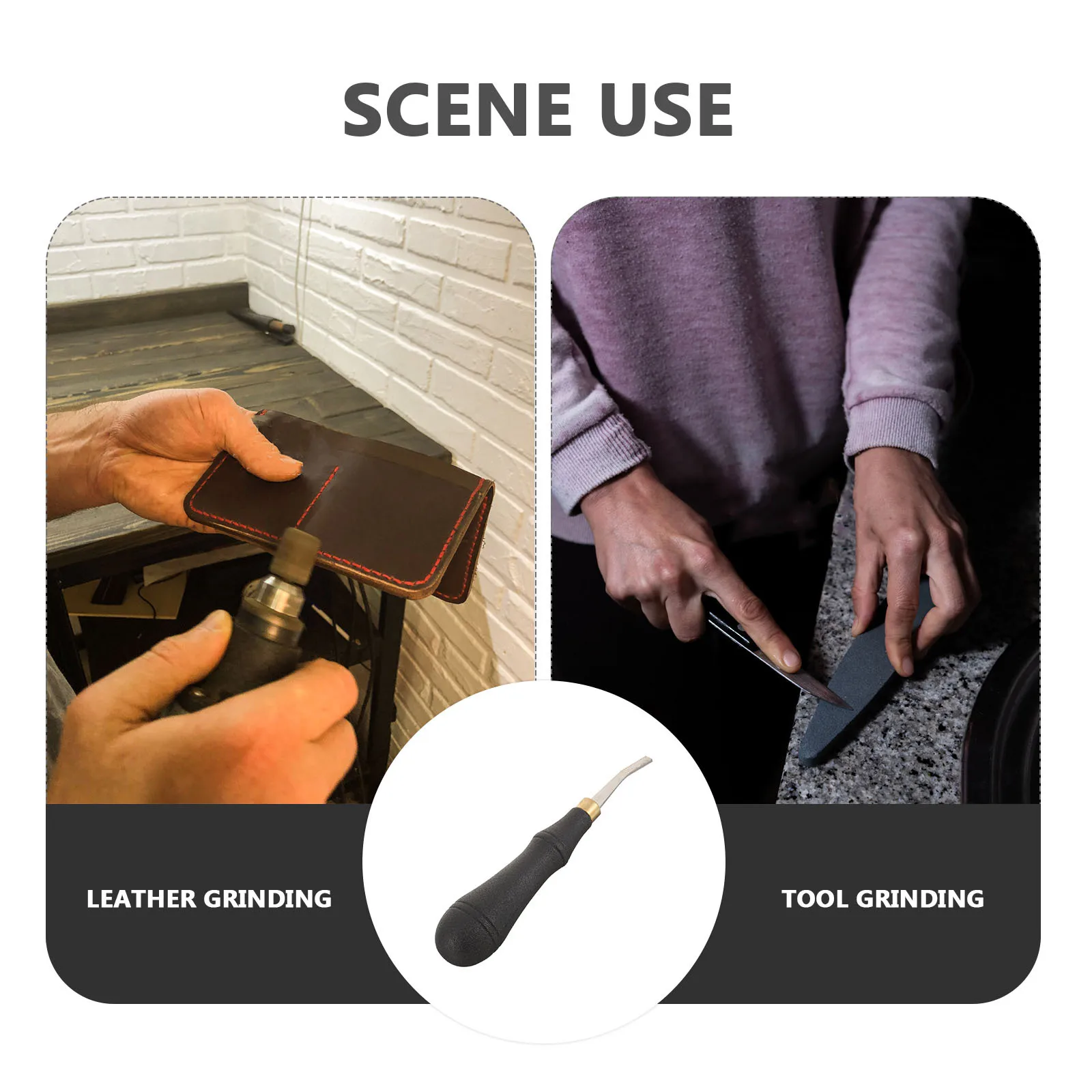 Stainless Steel Flat Hand File Anti-Slip Handle For Grinding Polishing Tool Mill File Craft Supply Hand Tools