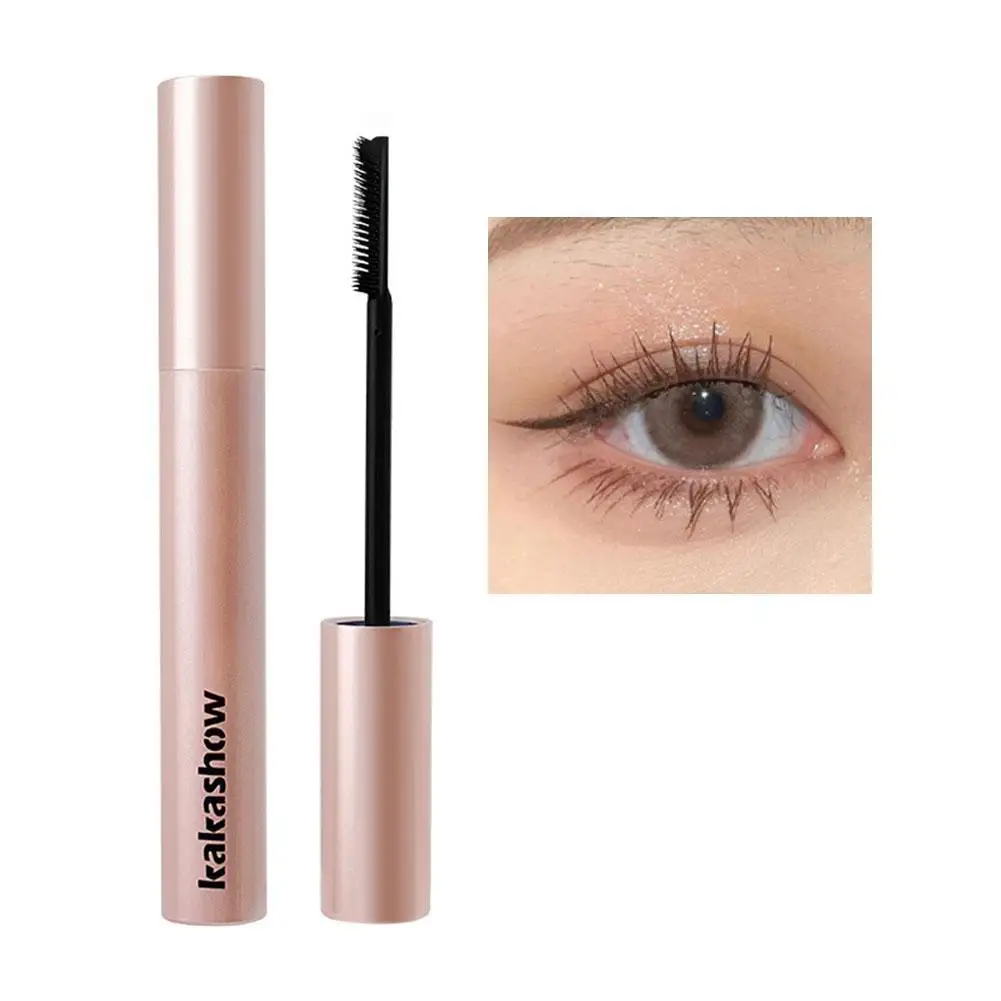 Ultra-fine Mascara Curl Thick Lengthening Eyelash Mascara Waterproof Non-smudge Brown Natural Curling Fine Brush Mascara Makeup