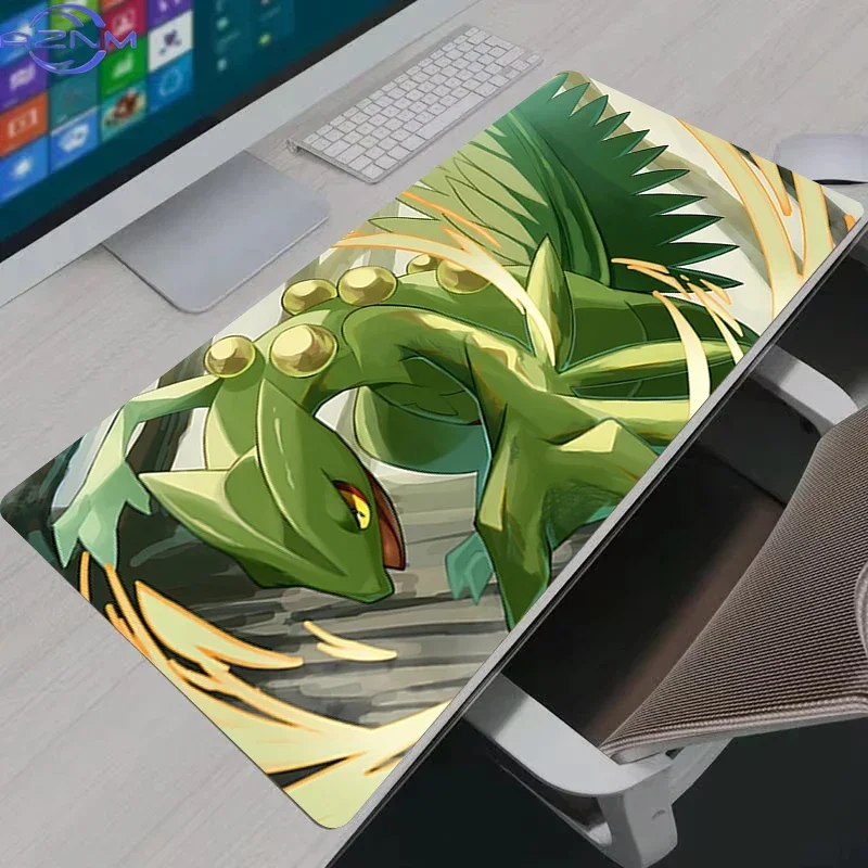 Anime Pokemon Treecko Sceptile Non-Slip Rubber Mouse Pad for PC Gaming - Gamer Keyboard Desk Mat